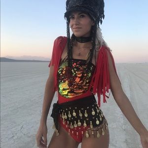 Bodysuit w/ Sequin Top